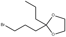 1-BROMO-3-ETHYLENEDIOXY-HEPTANE Struktur