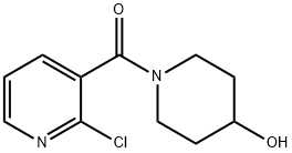 (2-Chloro-3-pyridinyl)(4-hydroxy-1-piperidinyl)-methanone Struktur