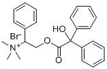 (alpha-(Hydroxymethyl)benzyl)trimethylammonium bromide benzilate Struktur