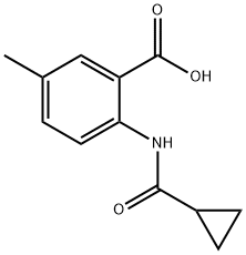 2-[(cyclopropylcarbonyl)amino]-5-methylbenzoic acid Struktur