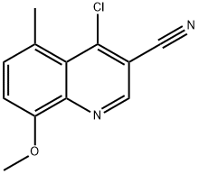 4-chloro-8-methoxy-5-methylquinoline-3-carbonitrile Struktur