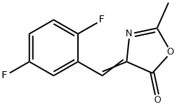 4-(2,5-DIFLUOROBENZYLIDENE)-2-METHYL-4H-OXAZOL-5-ONE Struktur