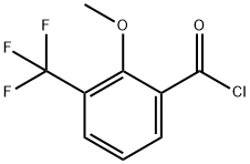 2-METHOXY-3-(TRIFLUOROMETHYL)BENZOYL CHLORIDE Struktur