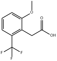 2-METHOXY-6-(TRIFLUOROMETHYL)PHENYLACETIC ACID Struktur