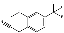 2-METHOXY-4-(TRIFLUOROMETHYL)PHENYLACETONITRILE Struktur