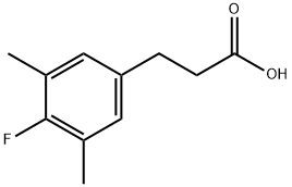 3-(4-FLUORO-3,5-DIMETHYLPHENYL)PROPIONIC ACID Struktur