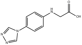 {[4-(4H-1,2,4-Triazol-4-yl)phenyl]amino}-acetic acid Struktur