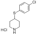 4-(4-CHLOROPHENYLSULFANYL)PIPERIDINE HYDROCHLORIDE Struktur