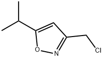 3-(クロロメチル)-5-イソプロプイルイソキサゾール 化學構(gòu)造式