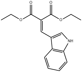 diethyl 2-(1H-indol-3-ylmethylidene)propanedioate Struktur