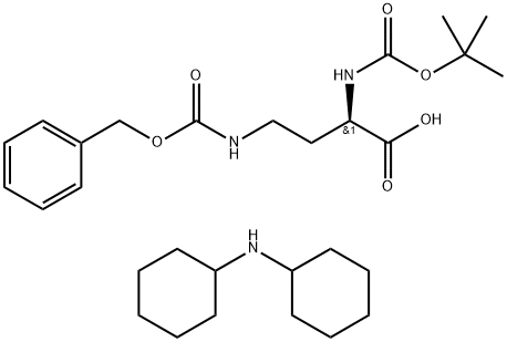 BOC-D-DAB(Z)-OH DCHA Structure