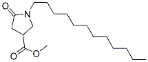 1-Dodecyl-5-oxo-3-pyrrolidinecarboxylic acid methyl ester Struktur