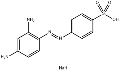 sodium p-[(2,4-diaminophenyl)azo]benzenesulphonate  Struktur