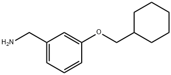 [3-(cyclohexylmethoxy)phenyl]methanamine Struktur