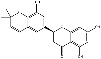 (2S)-5,7,8'-Trihydroxy-2',2'-dimethyl-2,6'-bi[2H-1-benzopyran]-4(3H)-one Struktur