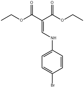 (4-BROMOANILINOMETHYLENE)MALONIC ACID DIETHYL ESTER Struktur