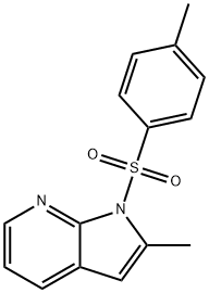 1H-Pyrrolo[2,3-b]pyridine, 2-methyl-1-[(4-methylphenyl)sulfonyl]- Struktur