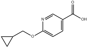 6-(cyclopropylmethoxy)nicotinic acid Struktur