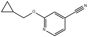 2-(Cyclopropylmethoxy)isonicotinonitrile Struktur