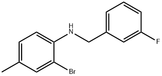 2-BroMo-N-(3-fluorobenzyl)-4-Methylaniline, 97% Struktur