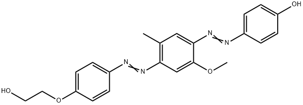 4-[[4-[[4-(2-hydroxyethoxy)phenyl]azo]-2-methoxy-5-methylphenyl]azo]phenol Struktur