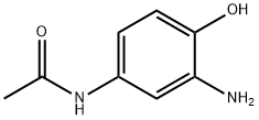 N-(3-amino-4-hydroxyphenyl)acetamide  Struktur