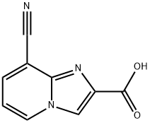 IMidazo[1,2-a]pyridine-2-carboxylic acid, 8-cyano- Struktur