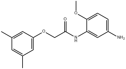 N-(5-Amino-2-methoxyphenyl)-2-(3,5-dimethylphenoxy)acetamide Struktur