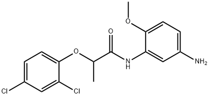 N-(5-Amino-2-methoxyphenyl)-2-(2,4-dichlorophenoxy)propanamide Struktur