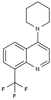 4-(Piperidin-1-yl)-8-(trifluoromethyl)quinoline Struktur