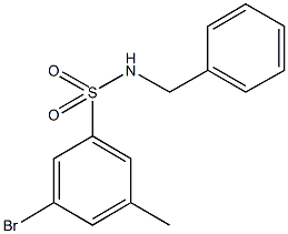 N-Benzyl-3-broMo-5-MethylbenzenesulfonaMide Struktur