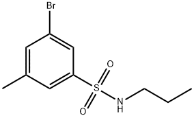 3-Bromo-5-methyl-N-propylbenzenesulfonamide Struktur