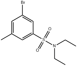 3-Bromo-N,N-diethyl-5-methylbenzenesulfonamide Struktur