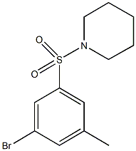 1-((3-BroMo-5-Methylphenyl)sulfonyl)piperidine Struktur