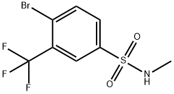 4-BroMo-N-Methyl-3-(trifluoroMethyl)benzenesulfonaMide Struktur