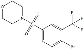 4-((4-BroMo-3-(trifluoroMethyl)phenyl)sulfonyl)Morpholine Struktur