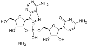 adenylyl-(2'→5')-Cytidinemonoammonium salt (9CI) Struktur