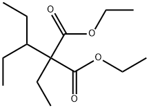 Ethyl(1-ethylpropyl)propanedioic acid diethyl ester Struktur