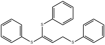 1,1,3-TRIS(PHENYLTHIO)-1-PROPENE Struktur