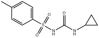 3-cyclopropyl-1-(4-methylphenyl)sulfonyl-urea Struktur