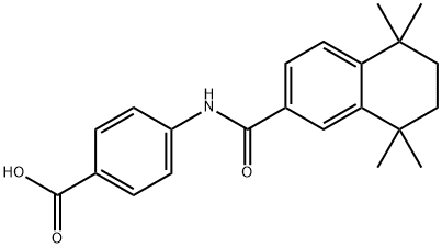 4-[(5,6,7,8-TETRAHYDRO-5,5,8,8-TETRAMETHYL-2-NAPHTHALENYL)CARBOXAMIDO]BENZOIC ACID Struktur