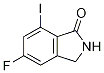 1H-Isoindol-1-one, 5-fluoro-2,3-dihydro-7-iodo- Struktur