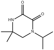 2,3-Piperazinedione,1-isopropyl-5,5-dimethyl-(6CI) Struktur