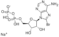 8-BROMOADENOSINE 5'-DIPHOSPHATE SODIUM Struktur