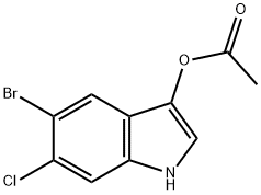 5-BROMO-6-CHLORO-3-INDOXYL-3-ACETATE Struktur