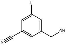 3-fluoro-5-(hydroxyMethyl)benzonitrile Struktur