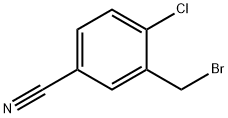 3-(broMoMethyl)-4-chlorobenzonitrile Struktur