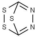 2,3,7-Trithia-5,6-diazabicyclo[2.2.1]hepta-1(6),4-diene  (8CI) Struktur