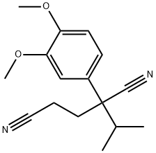 2-(3,4-Dimethoxyphenyl)-2-isopropylpentanedinitrile Struktur