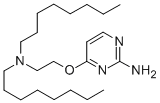 2-Amino-4-di-octylaminoethoxypyrimidine Struktur